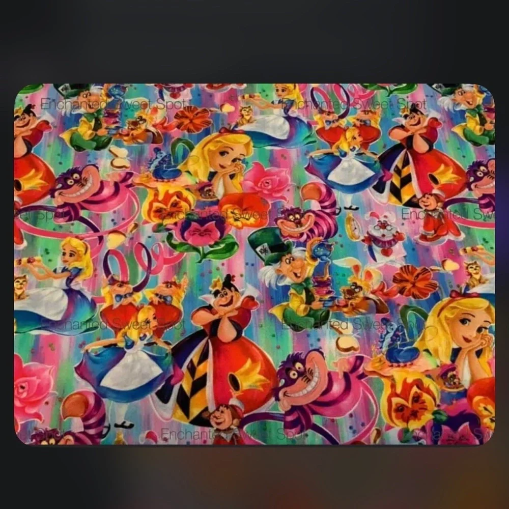 Alice In Wonderland Fabric Epoxy 32oz Tumbler